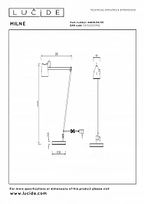 Торшер Lucide Milne 2767/12/31