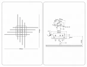 Люстра на штанге Ambrella Light COMFORT FL6262