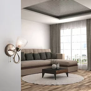 Бра Eurosvet Natalie 30130/1 античная бронза