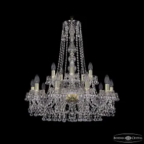 Подвесная люстра Bohemia Ivele Crystal 1409 1409/10+5/240/h-77 G