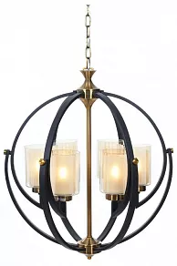 Подвесная люстра LUMINA DECO Bergen LDP 1232-6 BK+MD