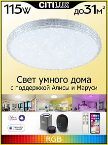Накладной светильник Citilux Альпина Смарт CL718A100G