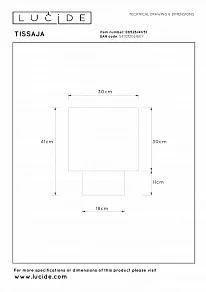 Настольная лампа декоративная Lucide TISSAJA 06528/41/31