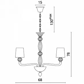 Подвесная люстра Divinare Bilancia 1154/01 LM-6