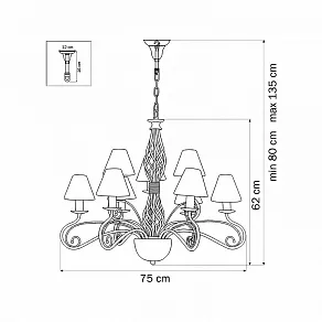 Подвесная люстра Lightstar Esedra 782090