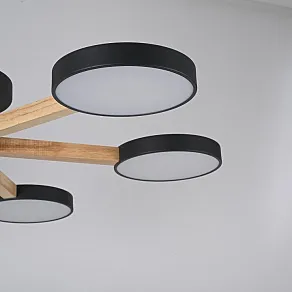 Люстра на штанге Imperiumloft TURNA Black TURNA01