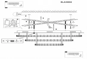 Потолочная люстра Eglo Toneria 39002