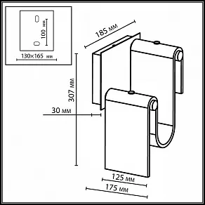 Накладной светильник Odeon Light Flow 5105/11WL