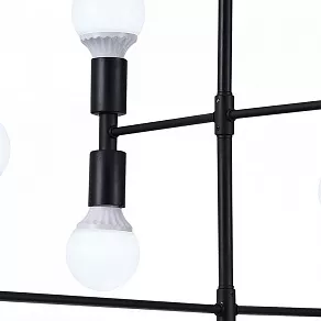 Люстра на штанге Natali Kovaltseva Loft Lux 2 LOFT LUX 75129/8C BLACK