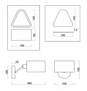Бра Freya Brianne FR5040WL-01CH