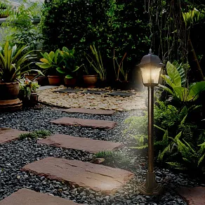 Наземный высокий светильник Uniel Black 2 UL-00009495