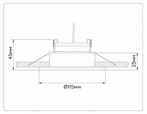 Встраиваемый светильник Ambrella Light TN TN51912