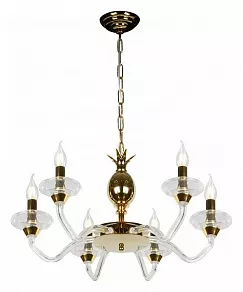 Подвесная люстра iLamp Flo YT2049-8 GD+Cear