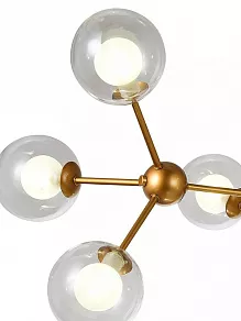 Люстра на штанге Natali Kovaltseva Venti VENTI 81422/8C GOLD SATIN