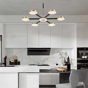 Люстра на штанге Arte Milano Ferrara-72079 272079/6 BK/GD