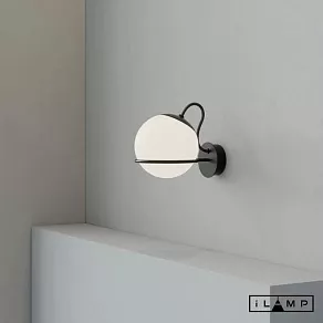 Бра iLamp Globe 10346W/1 BK-WH