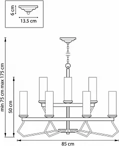 Подвесная люстра Lightstar Flume 723125