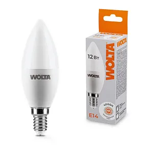 Лампа светодиодная Wolta  E14 12Вт 4000K 25SC12E14