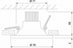 Встраиваемый светильник Elektrostandard Lin a063925