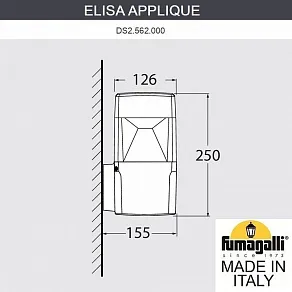 Светильник на штанге Fumagalli ELISA DS2.562.000.LXD1L