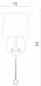 Бра с подсветкой Divinare Soprano 1341/02 AP-2