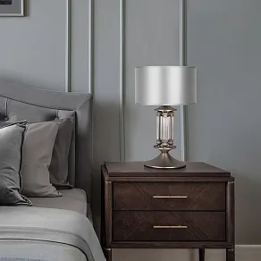 Настольная лампа декоративная Eurosvet Adagio 01045/1 сатин-никель