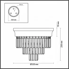 Потолочная люстра Lumion Zaha 5258/3C