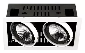Встраиваемый светильник Ambrella T T812 BK/CH 2*12W 4200K