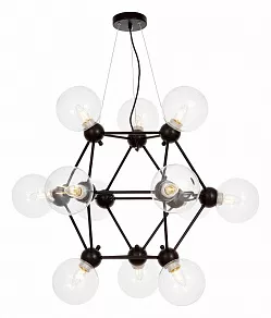 Подвесная люстра LUMINA DECO Zodiak LDP 160N-12 BK+PR