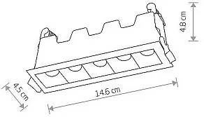 Встраиваемый светильник Nowodvorski Mini Led 10042