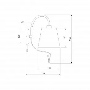 Бра Eurosvet Dalila 70096/1 хром