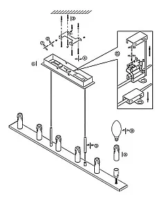 Подвесная люстра Globo Pamplona 69602-6