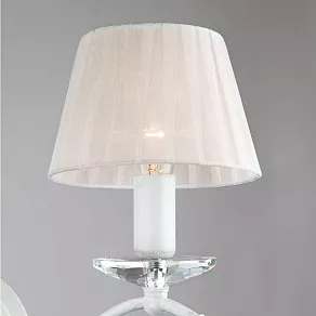 Бра Eurosvet Эстель 10058/2 белый с золотом/прозрачный хрусталь Strotskis