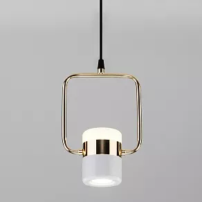 Подвесной светильник Eurosvet Oskar 50165/1 LED золото/белый