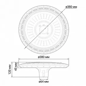 Консольный светильник Jazzway  PGL 04   60w 5000K IP65 BL AC200-240