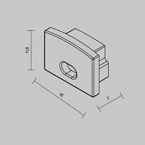 Набор заглушек для профиля Maytoni  642007