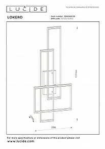 Потолочная люстра Lucide Lokero 78101/60/30