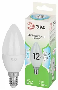 Лампа светодиодная Эра Green Line E14 12Вт 4000K LED B35-12W-840-E14 GL