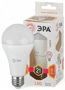 Лампа светодиодная Эра Стандарт E27 21Вт 2700K LED A65-21W-827-E27