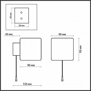 Бра Odeon Light Faro 2183/1W