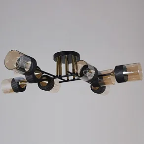 Люстра на штанге Reluce  48460-0.3-08 BK+COPPER