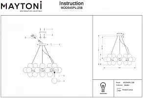 Подвесная люстра Maytoni Dallas MOD545PL-25B