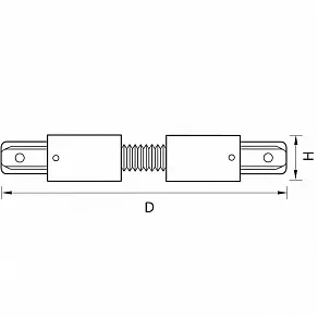 Соединитель гибкий для треков Lightstar Barra 501157
