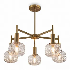 Люстра на штанге Freya Fero FR5366CL-05BS