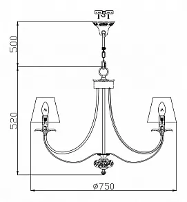 Подвесная люстра Maytoni Olivia ARM325-07-W