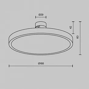 Накладной светильник Maytoni Plato TR153-1-10W3K-BS