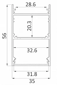 Накладной светильник 6063 LINE 3556 0412637