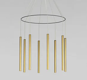 Подвесная люстра Eurosvet  301101 LED латунь