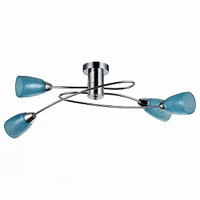 Люстра на штанге Freya Flash FR5103-CL-04-BL