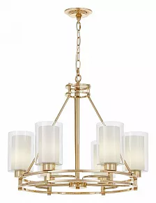 Подвесная люстра LUMINA DECO Marietta LDP 8025-6 F.GD+WT